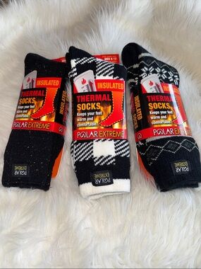 Polar Extreme Insulated Thermal 3 Pack Socks